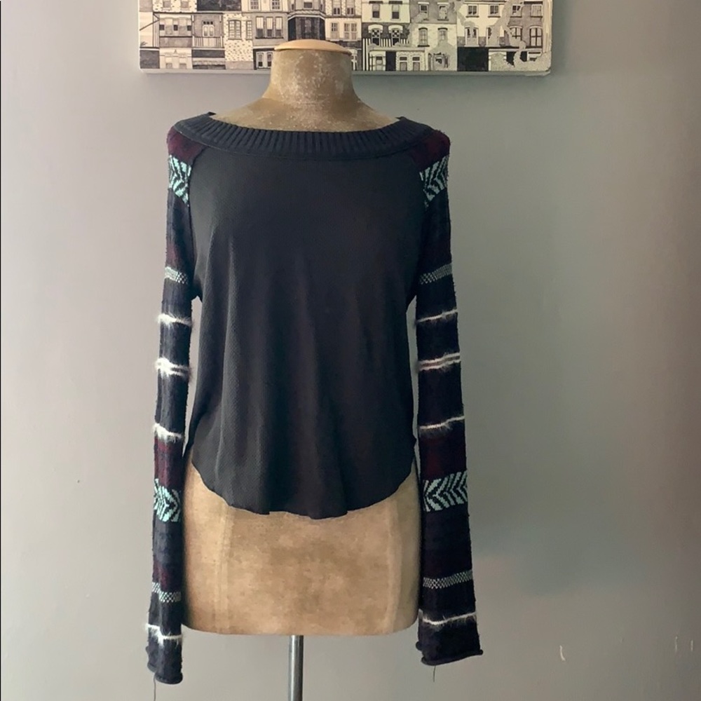 Free people Cotten-blend thermal top
